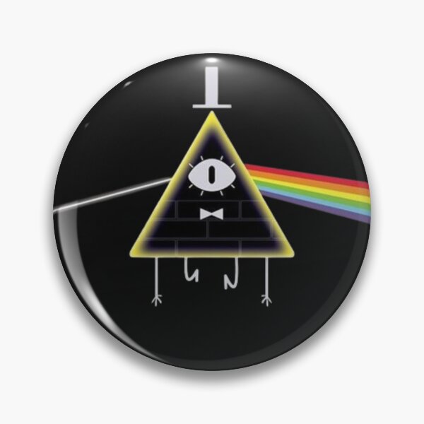 Item preview, Creative print of Bill Cipher from Gravity Falls, reference from the musical album The Dark Side of the Moon designed and sold by GardenGhostShop.