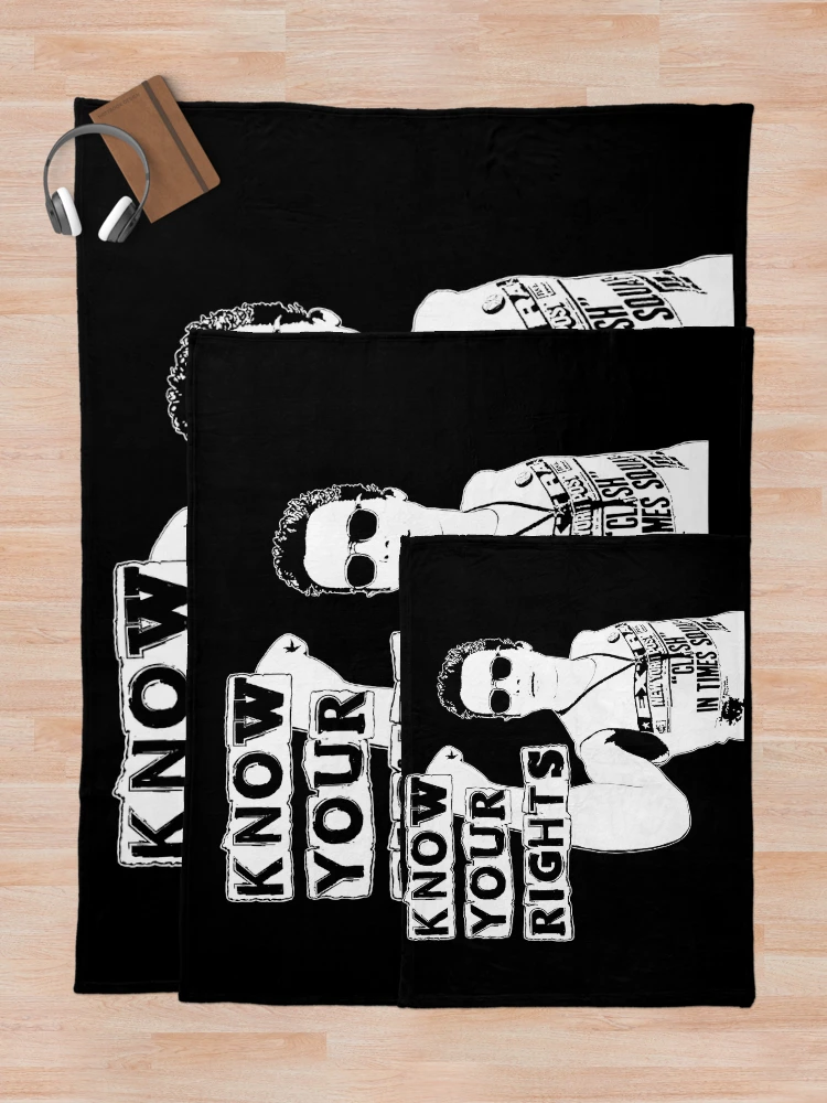 Thumbnail 5 of 6, Throw Blanket, Know Your Rights designed and sold by Rasmenia.