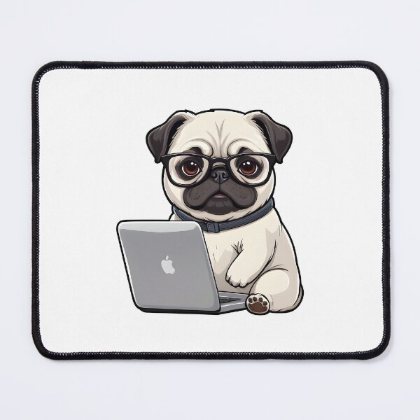 Item preview, Hacker Pug designed and sold by PowesomePets.