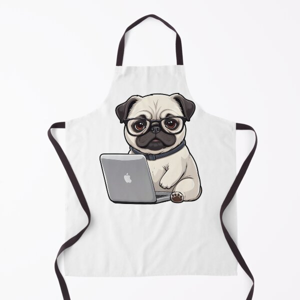 Item preview, Hacker Pug designed and sold by PowesomePets.