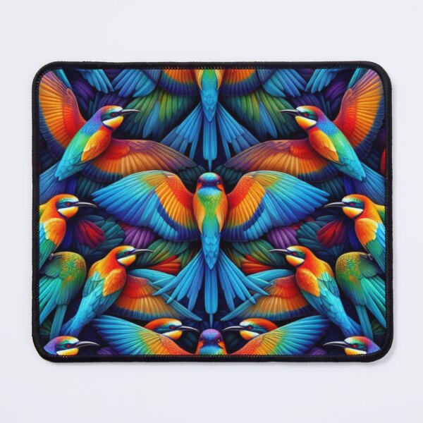 Item preview, Vibrant Rainbow Bee Eater Pattern - Mesmerizing Avian Harmony designed and sold by asbno19.
