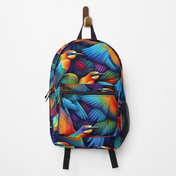 Item preview, Vibrant Rainbow Bee Eater Pattern - Mesmerizing Avian Harmony designed and sold by asbno19.
