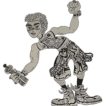 Artwork thumbnail, Raver dude ? by FrootLoopGang