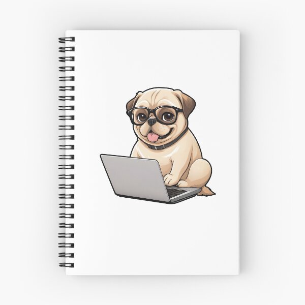 Item preview, Hacker Pug designed and sold by PowesomePets.