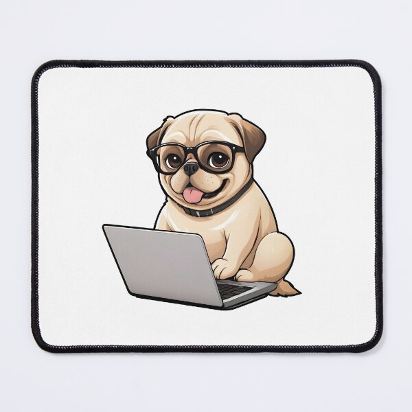 Item preview, Hacker Pug designed and sold by PowesomePets.
