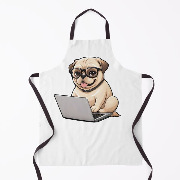 Item preview, Hacker Pug designed and sold by PowesomePets.