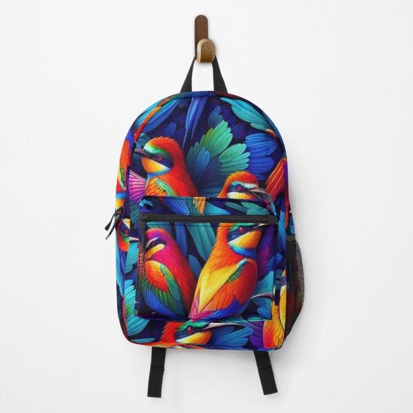 Item preview, Vibrant Rainbow Bee Eater Pattern - Mesmerizing Avian Harmony designed and sold by asbno19.