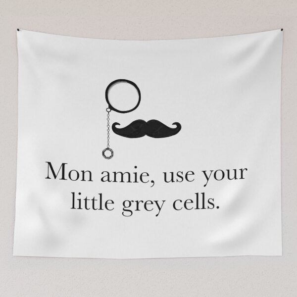 Item preview, Hercule Poirot designed and sold by FunandWhimsy.