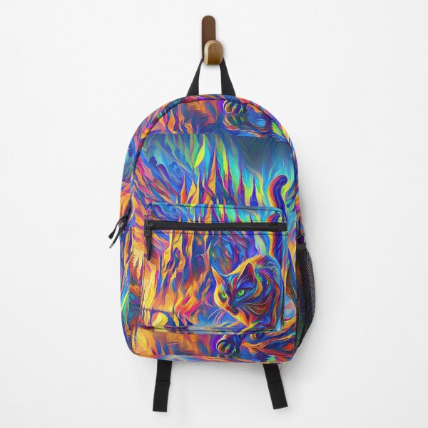 Item preview, Stylised cat and castle. DeepDream designed and sold by blackhalt.