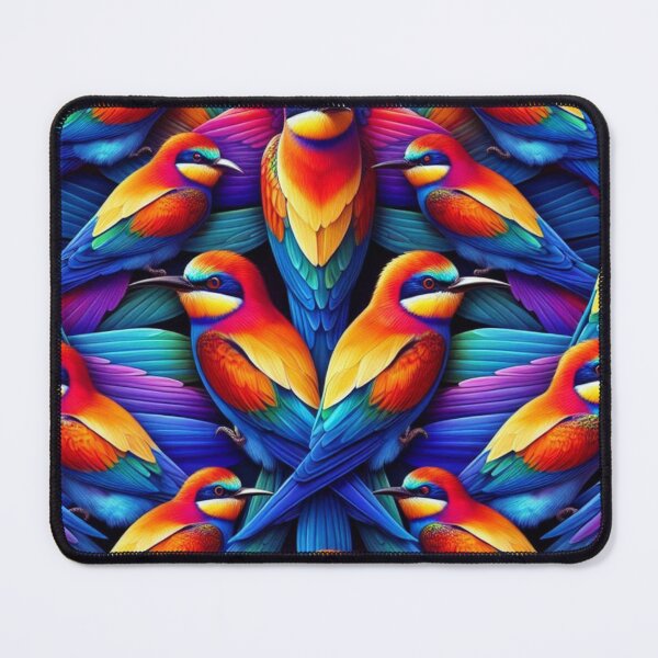 Item preview, Vibrant Rainbow Bee Eater Pattern - Mesmerizing Avian Harmony designed and sold by asbno19.