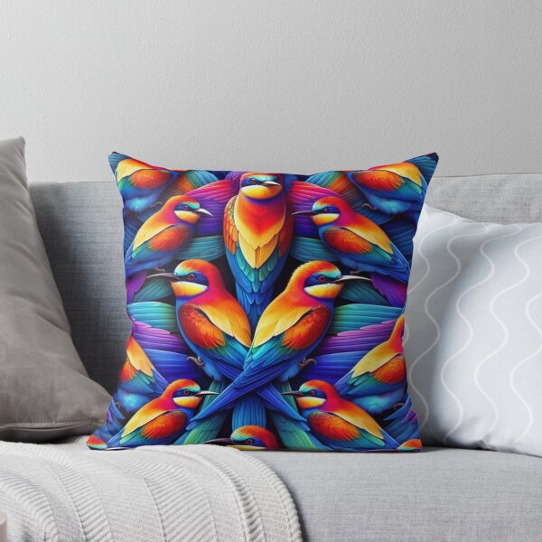 Item preview, Vibrant Rainbow Bee Eater Pattern - Mesmerizing Avian Harmony designed and sold by asbno19.
