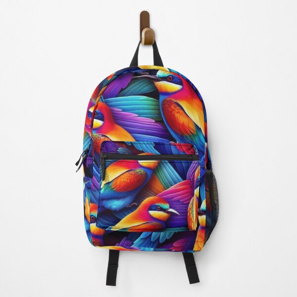 Item preview, Vibrant Rainbow Bee Eater Pattern - Mesmerizing Avian Harmony designed and sold by asbno19.