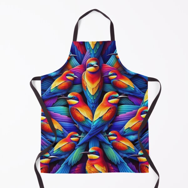 Item preview, Vibrant Rainbow Bee Eater Pattern - Mesmerizing Avian Harmony designed and sold by asbno19.