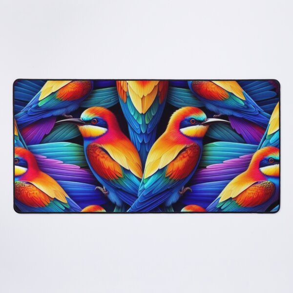 Item preview, Vibrant Rainbow Bee Eater Pattern - Mesmerizing Avian Harmony designed and sold by asbno19.