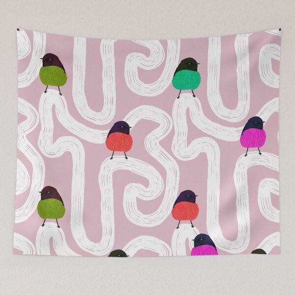 Item preview, Little Birdies - pink designed and sold by marialindemann.