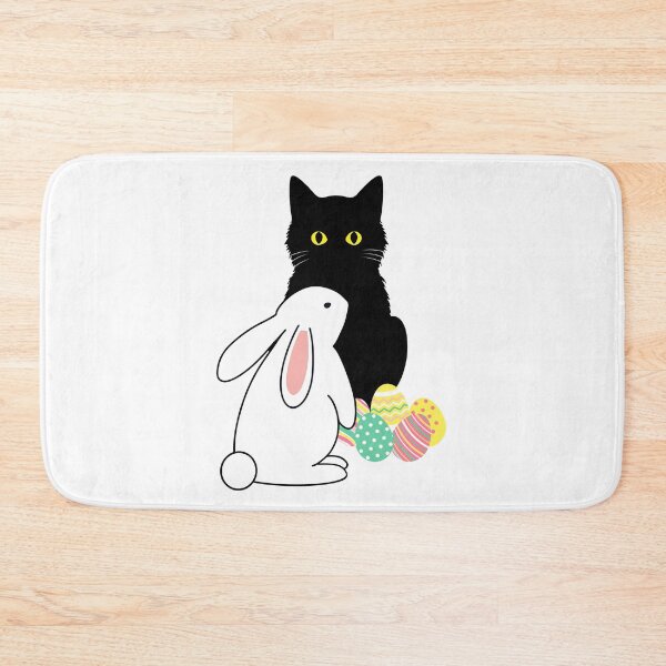 Item preview, Easter Bunny Meets the Big Cat Egg Hunter  designed and sold by GoblinBoutique.