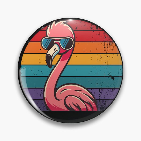 Item preview, Cool Retro Flamingo in Sunglasses 70s 80s 90s Funny Flamingo designed and sold by KsuAnn.