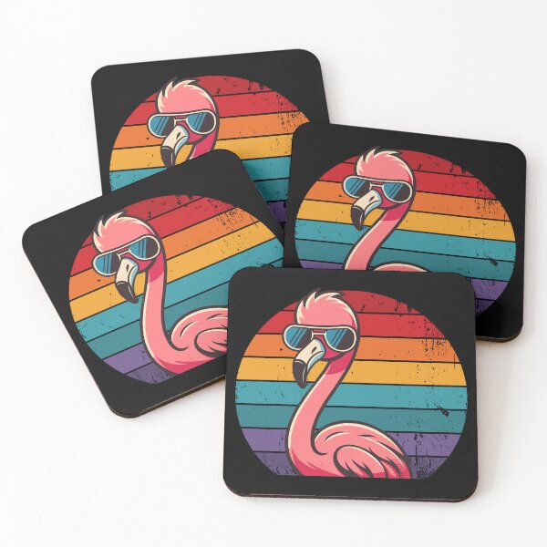 Item preview, Cool Retro Flamingo in Sunglasses 70s 80s 90s Funny Flamingo designed and sold by KsuAnn.