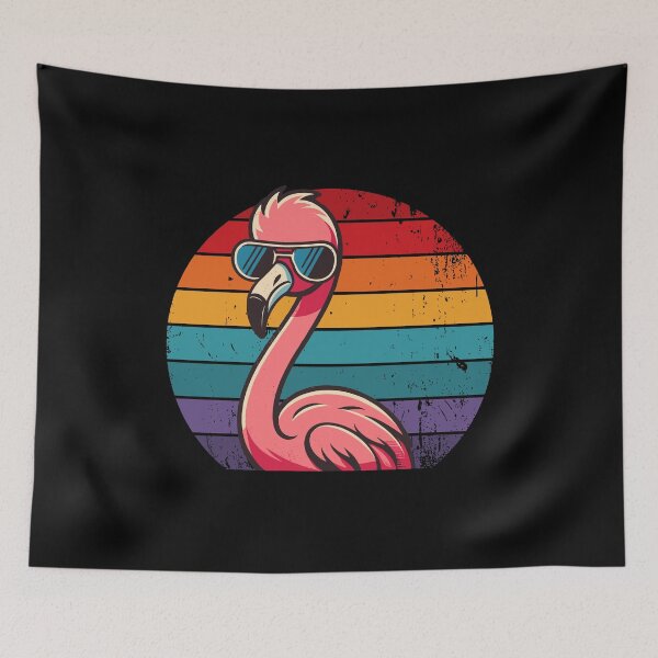 Item preview, Cool Retro Flamingo in Sunglasses 70s 80s 90s Funny Flamingo designed and sold by KsuAnn.