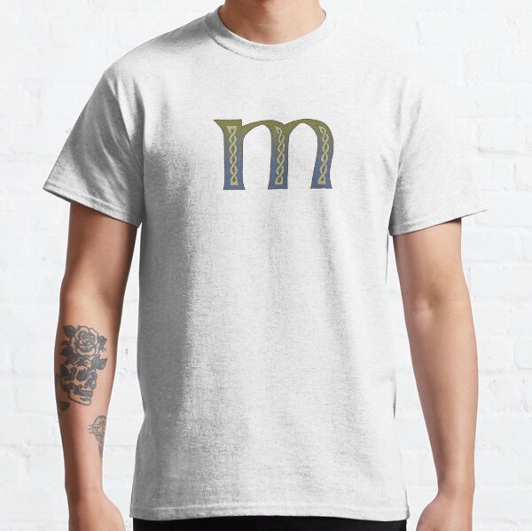 Celtic Knotwork Alphabet - Letter M Classic T-Shirt