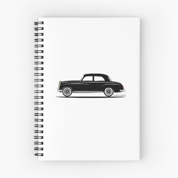 Item preview, Mercedes Benz Ponton W120 Sedan Black on White designed and sold by Frank Schuster.