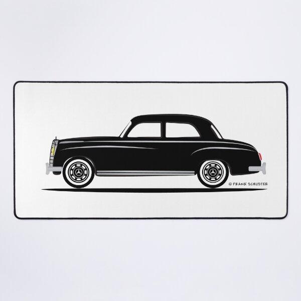 Item preview, Mercedes Benz Ponton W120 Sedan Black on White designed and sold by Frank Schuster.