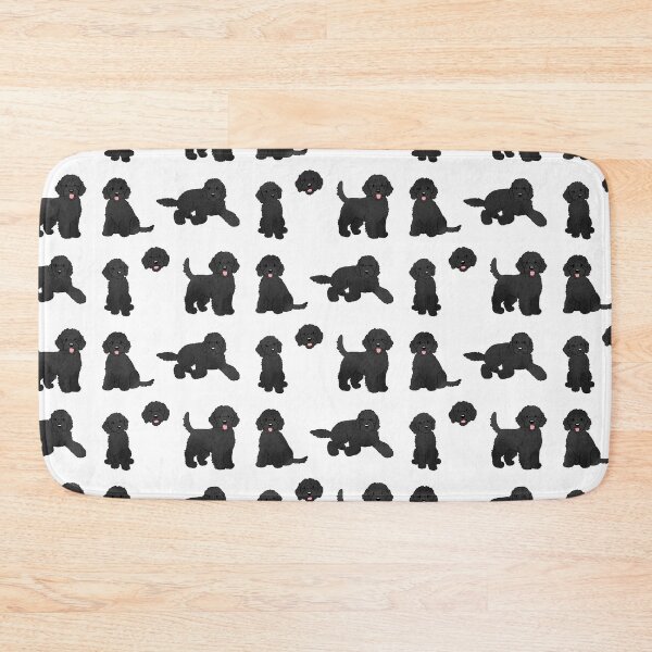 Item preview, Black labradoodle dog art designed and sold by Yaragold.