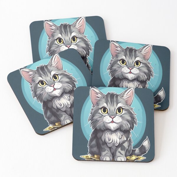 Item preview, Gray cat designed and sold by saly55887.