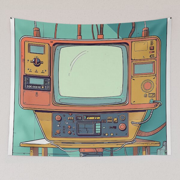 Item preview, Retro Computer Illustration designed and sold by nomiraclehere.