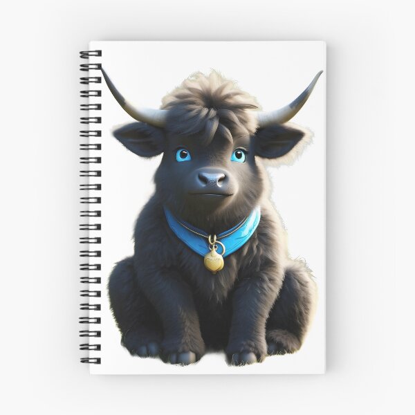 Item preview, Furry Friend: A Beautiful Black Ox with Blue Eyes designed and sold by Zivoo.