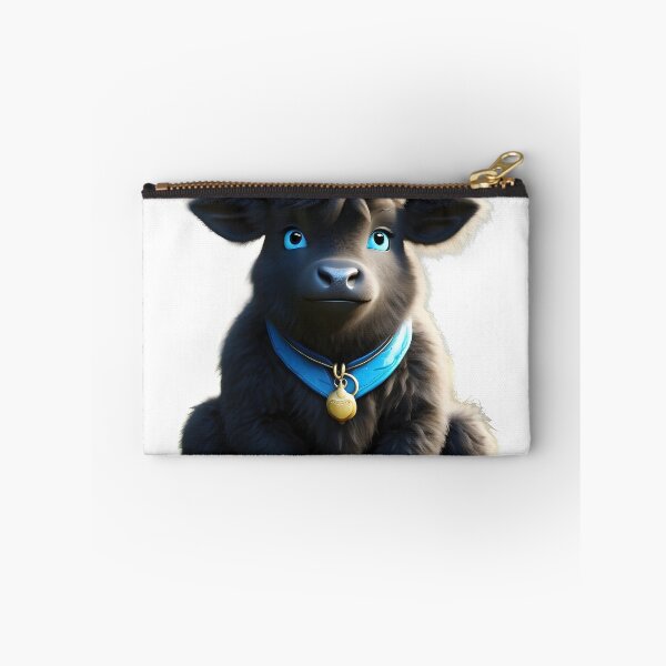 Item preview, Furry Friend: A Beautiful Black Ox with Blue Eyes designed and sold by Zivoo.