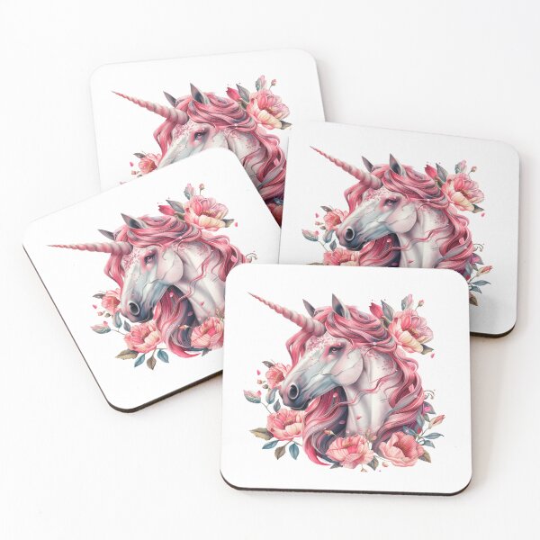 Item preview,  "Enchanted unicorn amidst vibrant floral beauty designed and sold by Svetlanhcik.