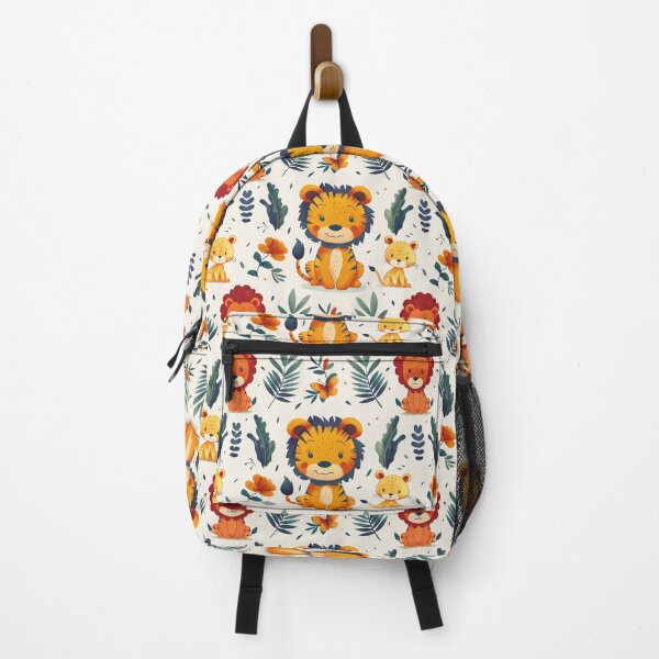 Item preview, Charming Tiger Cub with Botanical Motifs designed and sold by PICbyFemke.
