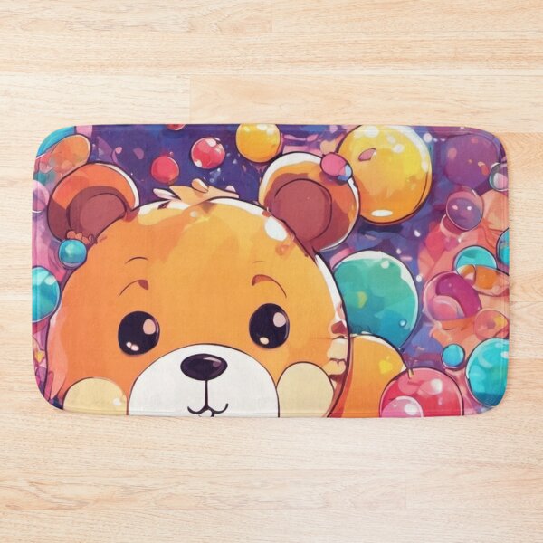 Item preview, Bear With Bubbles Patterns Colorful Cute designed and sold by FunnyT-Shirts.