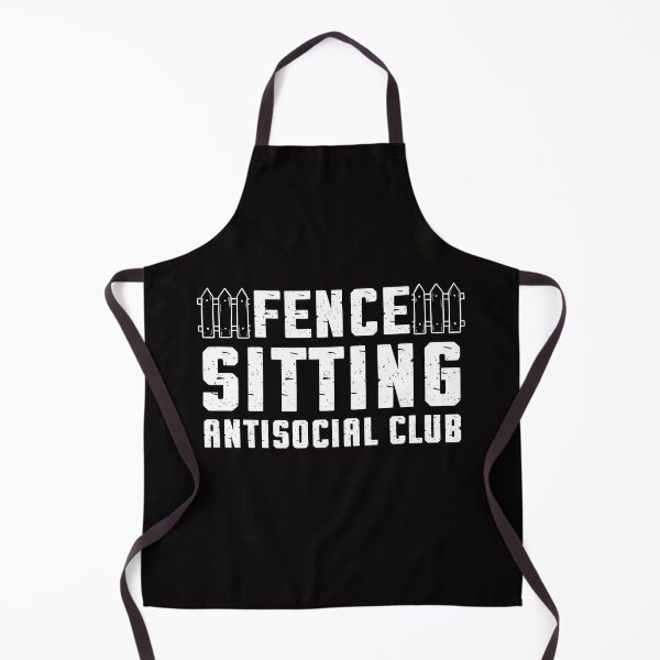 Item preview, Fence Sitting Antisocial Club Social Distancing Humor Gift designed and sold by ManiaGrania.