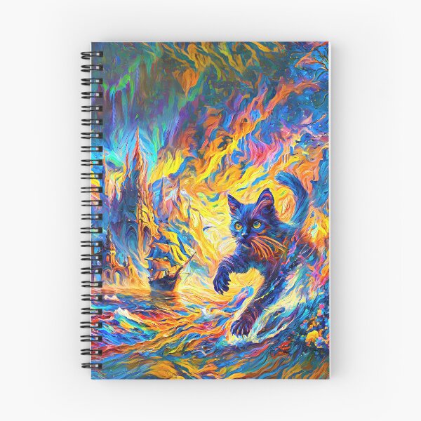 Item preview, Stylised cat and castle. DeepDream designed and sold by blackhalt.