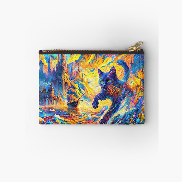 Item preview, Stylised cat and castle. DeepDream designed and sold by blackhalt.