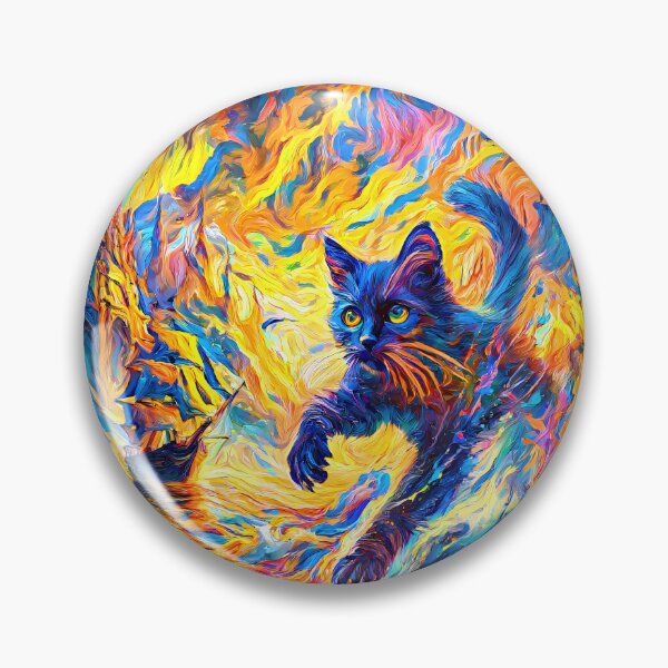 Item preview, Stylised cat and castle. DeepDream designed and sold by blackhalt.