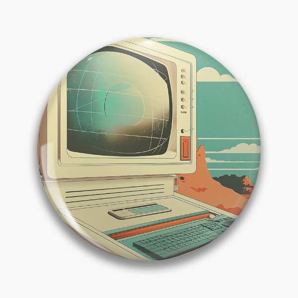 Item preview, Retro Computer Illustration designed and sold by nomiraclehere.