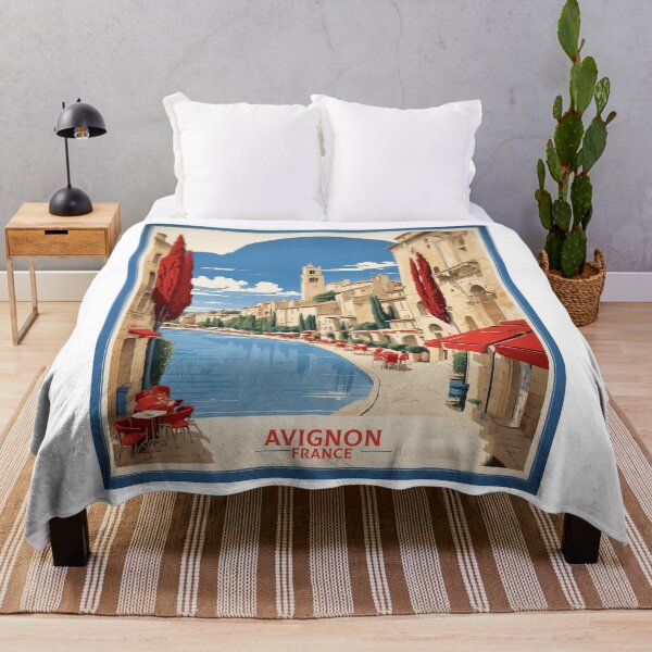 Item preview, Avignon France Vintage Poster Tourism designed and sold by TravelersGems.