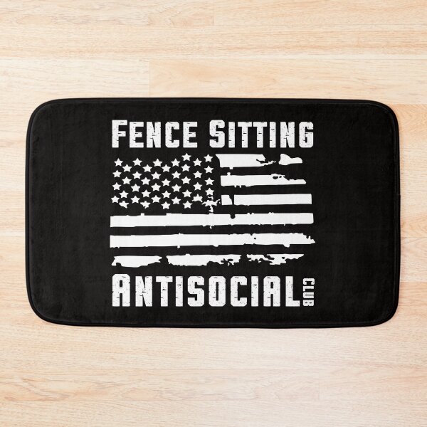Item preview, Fence Sitting Antisocial Club Social Distancing Humor Gift designed and sold by ManiaGrania.