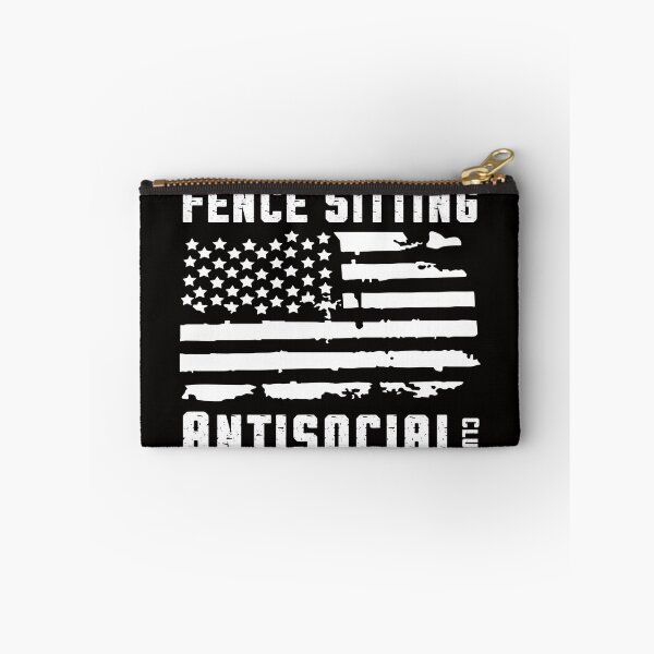 Item preview, Fence Sitting Antisocial Club Social Distancing Humor Gift designed and sold by ManiaGrania.
