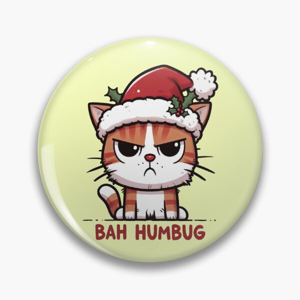 Item preview, Bah Humbug Cat designed and sold by Vkinsify.
