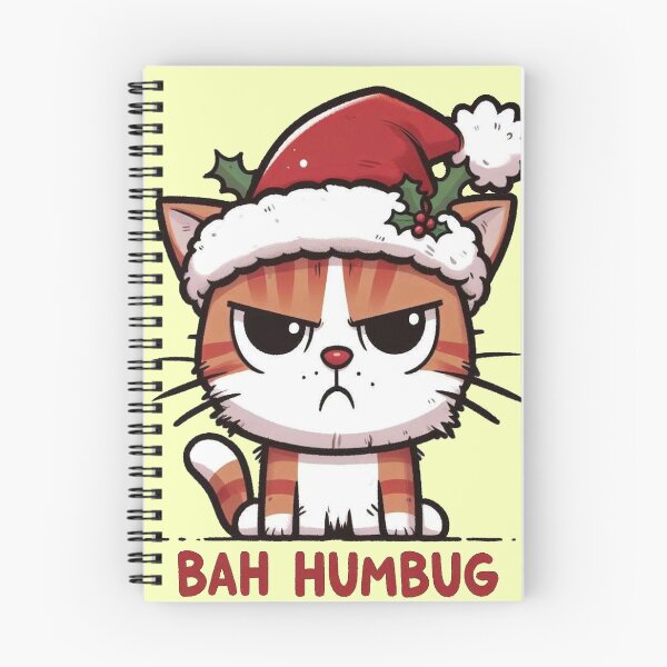 Item preview, Bah Humbug Cat designed and sold by Vkinsify.