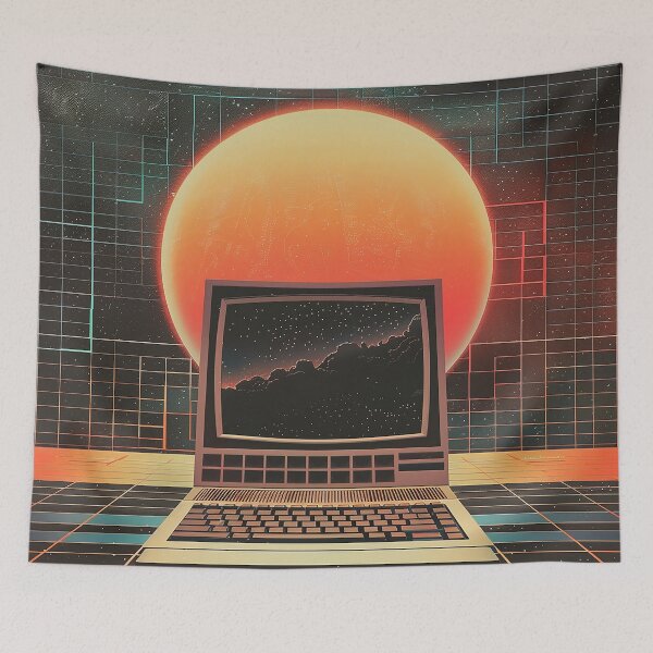 Item preview, Retro Computer Illustration designed and sold by nomiraclehere.