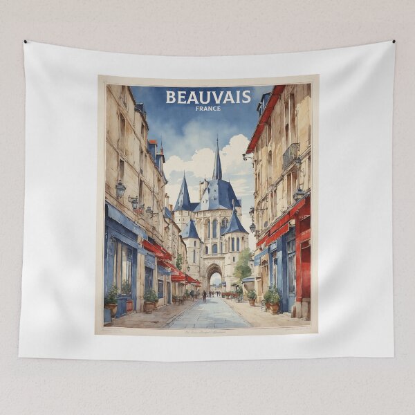 Item preview, Beauvais France Vintage Poster Tourism  designed and sold by TravelersGems.