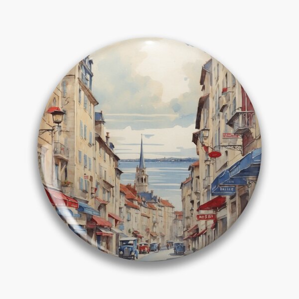 Item preview, Bayonne France Vintage Poster Tourism  designed and sold by TravelersGems.