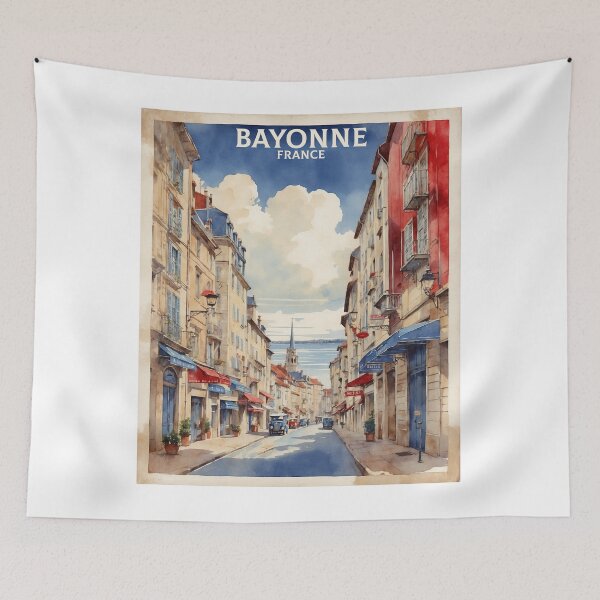 Item preview, Bayonne France Vintage Poster Tourism  designed and sold by TravelersGems.