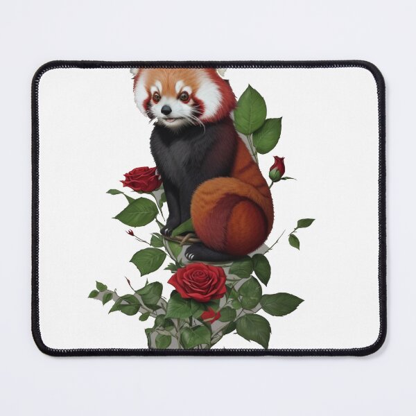 Item preview, red panda with roses designed and sold by Karaz's Animal Kingdom.