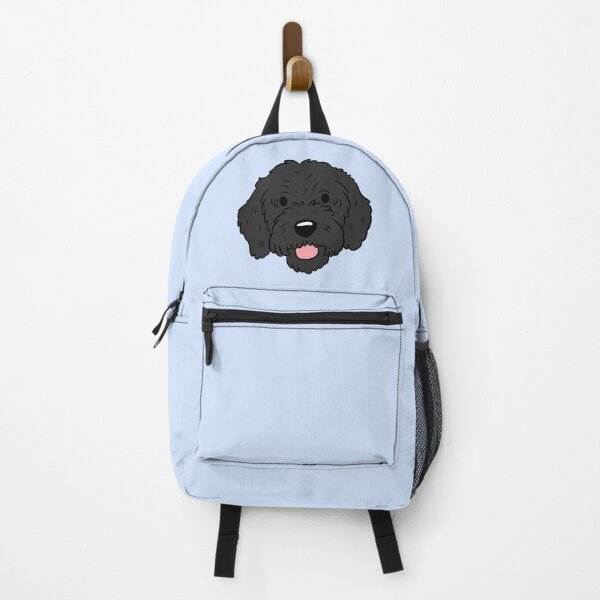 Item preview, Black Labradoodle dog face designed and sold by Yaragold.